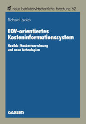 Lackes |  EDV-orientiertes Kosteninformationssystem | eBook | Sack Fachmedien