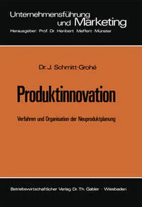 Schmitt-Grohé |  Produktinnovation | eBook | Sack Fachmedien