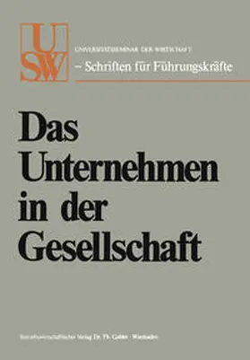 Schleyer / Zahn / Helmstädter |  Das Unternehmen in der Gesellschaft | eBook | Sack Fachmedien