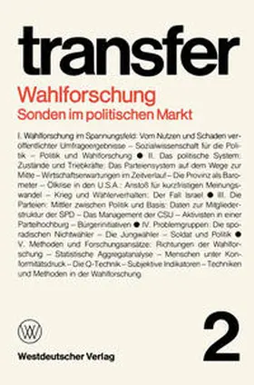 Böhret / Brewer / Brunner |  Wahlforschung: Sonden im politischen Markt | eBook | Sack Fachmedien