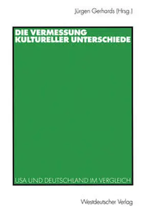 Gerhards |  Die Vermessung kultureller Unterschiede | eBook | Sack Fachmedien