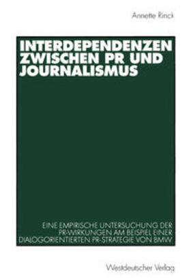 Rinck |  Interdependenzen zwischen PR und Journalismus | eBook | Sack Fachmedien