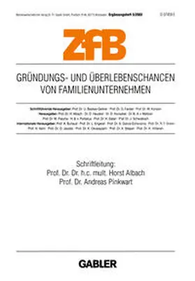 Albach / Pinkwart | Gründungs- und Überlebenschancen von Familienunternehmen | E-Book | sack.de