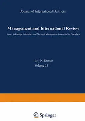 Kumar |  Management and International Review | eBook | Sack Fachmedien