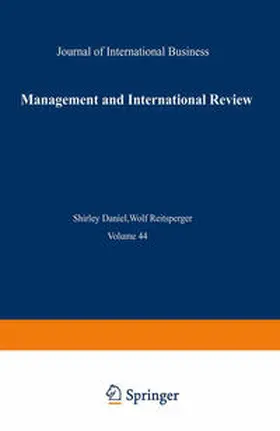 Daniel / Reitsperger | Management and International Review | E-Book | sack.de