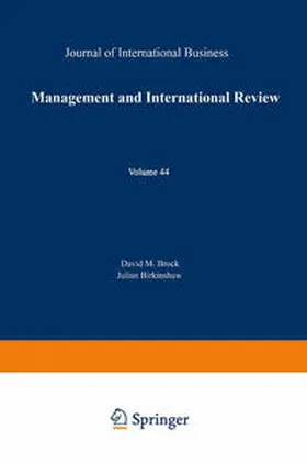 Brock / Birkinshaw | Management and International Review | E-Book | sack.de