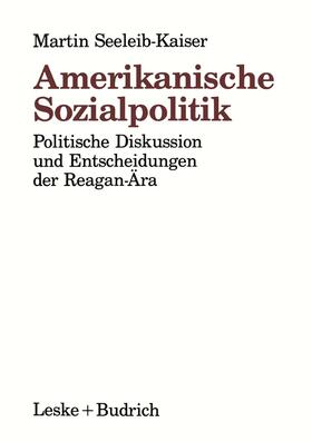  Amerikanische Sozialpolitik | Buch |  Sack Fachmedien