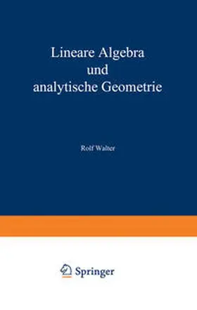 Walter |  Lineare Algebra und analytische Geometrie | eBook | Sack Fachmedien