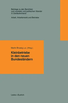 Brussig |  Kleinbetriebe in den neuen Bundesländern | Buch |  Sack Fachmedien