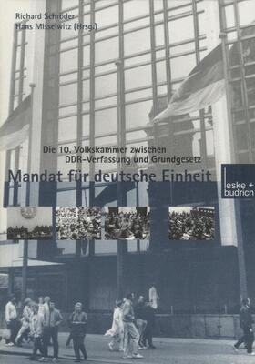 Misselwitz |  Mandat für Deutsche Einheit | Buch |  Sack Fachmedien