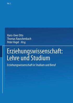 Otto | Erziehungswissenschaft: Lehre und Studium | Buch | 978-3-322-93239-6 | sack.de