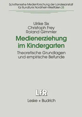 Six / Frey / Gimmler |  Medienerziehung im Kindergarten | eBook | Sack Fachmedien