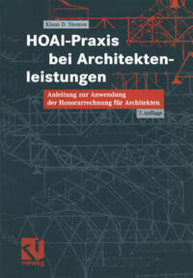 Siemon |  HOAI-Praxis bei Architektenleistungen | eBook | Sack Fachmedien