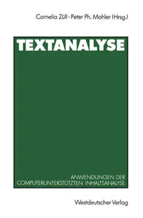 Züll / Mohler | Textanalyse | E-Book | sack.de