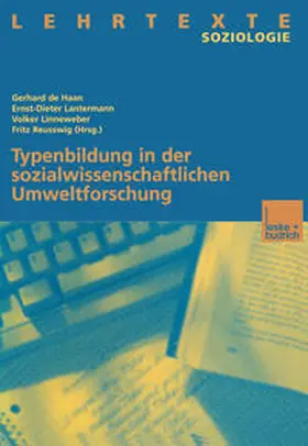 de Haan / Lantermann / Linneweber |  Typenbildung in der sozialwissenschaftlichen Umweltforschung | eBook | Sack Fachmedien