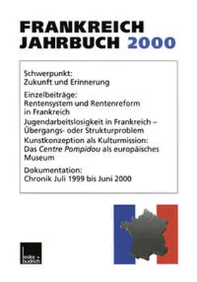 Christadler / Kolboom / Kimmel |  Frankreich-Jahrbuch 2000 | eBook | Sack Fachmedien