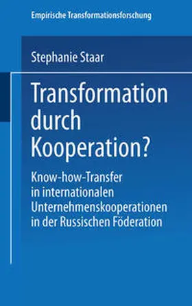 Staar |  Transformation durch Kooperation? | eBook | Sack Fachmedien