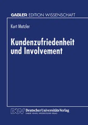  Kundenzufriedenheit und Involvement | eBook | Sack Fachmedien