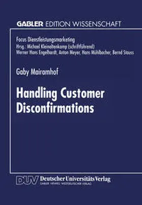  Handling Customer Disconfirmations | eBook | Sack Fachmedien