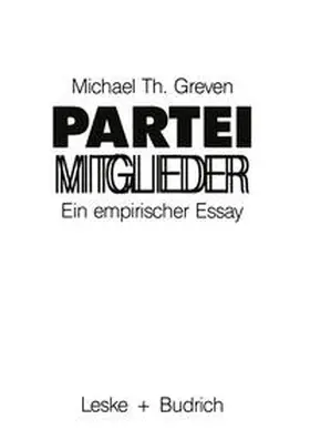 Greven |  Parteimitglieder | eBook | Sack Fachmedien