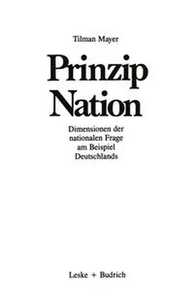 Mayer |  Prinzip Nation | eBook | Sack Fachmedien