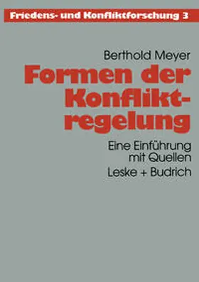 Meyer | Formen der Konfliktregelung | E-Book | sack.de