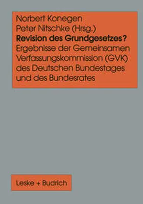 Konegen / Nitschke |  Revision des Grundgesetzes? | eBook | Sack Fachmedien