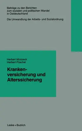  Krankenversicherung und Alterssicherung | Buch |  Sack Fachmedien