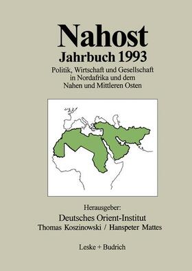  Nahost Jahrbuch 1993 | Buch |  Sack Fachmedien