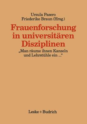 Pasero |  Frauenforschung in universitären Disziplinen | Buch |  Sack Fachmedien