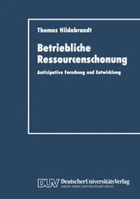 Hildebrandt |  Betriebliche Ressourcenschonung | eBook | Sack Fachmedien