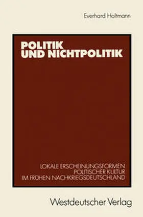  Politik und Nichtpolitik | eBook | Sack Fachmedien