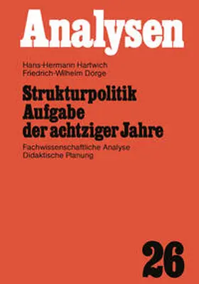 Hartwich |  Strukturpolitik Aufgabe der achtziger Jahre | eBook | Sack Fachmedien