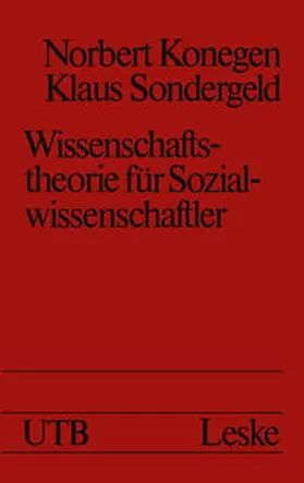 Konegen |  Wissenschaftstheorie für Sozialwissenschaftler | eBook | Sack Fachmedien