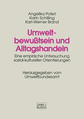 Poferl / Schilling / Brand |  Umweltbewußtsein und Alltagshandeln | eBook | Sack Fachmedien