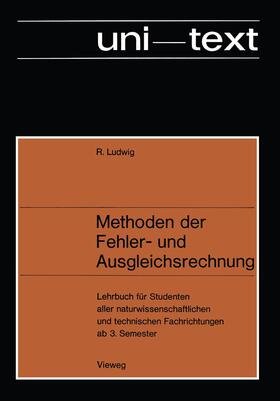 Ludwig |  Methoden der Fehler- und Ausgleichsrechnung | Buch |  Sack Fachmedien