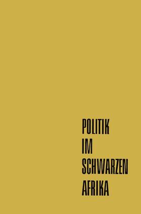 Ansprenger |  Politik im Schwarzen Afrika | Buch |  Sack Fachmedien