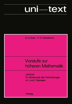 Uschakowa / Krejn |  Vorstufe zur höheren Mathematik | Buch |  Sack Fachmedien