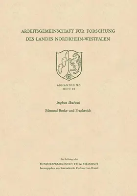 Skalweit |  Edmund Burke und Frankreich | Buch |  Sack Fachmedien