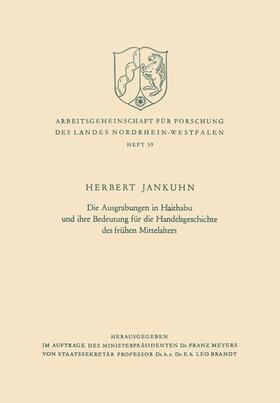 Jankuhn |  Die Ausgrabungen in Haithabu und ihre Bedeutung für die Handelsgeschichte des frühen Mittelalters | Buch |  Sack Fachmedien
