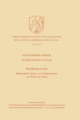 Frisch |  Die Elementarteilchen der Physik / Mathematische Analyse von Formalstrukturen von Werken der Musik | Buch |  Sack Fachmedien