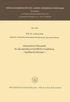 Pack |  Unternehmer-Planspiele für die betriebswirtschaftliche Ausbildung | Buch |  Sack Fachmedien