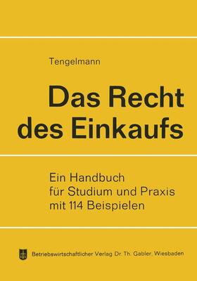 Tengelmann |  Das Recht des Einkaufs | Buch |  Sack Fachmedien