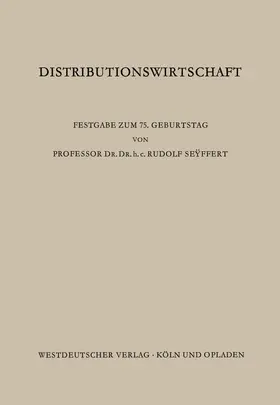 Sundhoff |  Distributionswirtschaft | Buch |  Sack Fachmedien