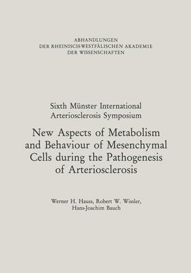 Hauss |  Hauss, W: New Aspects of Metabolism and Behaviour of Mesench | Buch |  Sack Fachmedien