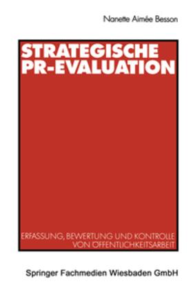 Besson |  Strategische PR-Evaluation | eBook | Sack Fachmedien