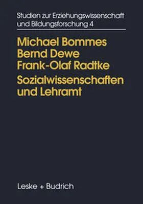 Radtke / Bommes / Dewe |  Sozialwissenschaften und Lehramt | eBook | Sack Fachmedien