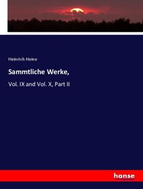 Heine |  Sammtliche Werke, | Buch |  Sack Fachmedien