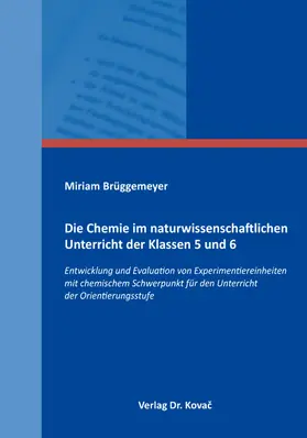 Brüggemeyer |  Die Chemie im naturwissenschaftlichen Unterricht der Klassen 5 und 6 | Buch |  Sack Fachmedien