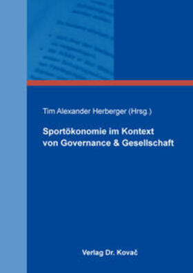 Herberger |  Sportökonomie im Kontext von Governance & Gesellschaft | Buch |  Sack Fachmedien